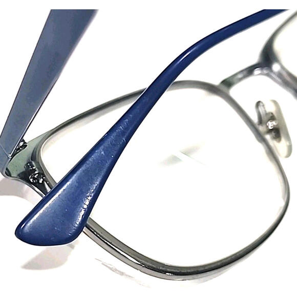 Ray Ban RB6421 3041 Blue Silver Metal Square Eyeglasses Frame 54-18 145 - Picture 6 of 10